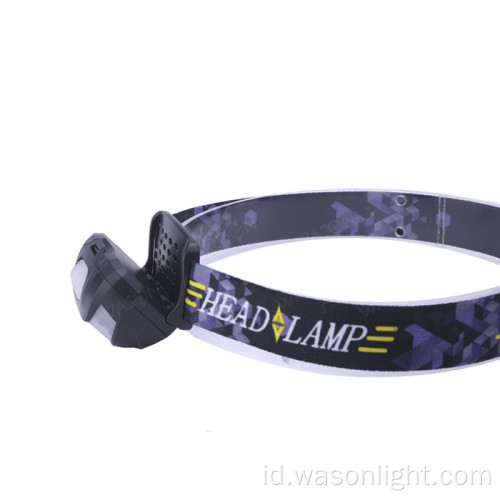 Headlamp senter isi ulang LED yang ringan